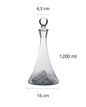 Decantador de Vidro Transparente Moderno para Vinho e Brandy Ideal para Festas e Jantares