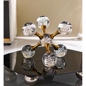 Decoração de Mesa Moderna com Bola de Cristal de Luxo