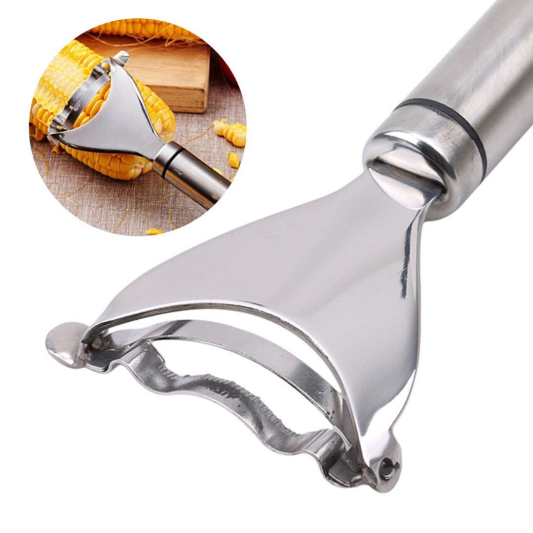 Descascador de Milho em Aço Inoxidável com Cabo Ergonômico