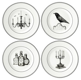 Conjunto de pratos de sobremesa Halloween - 4 Peças