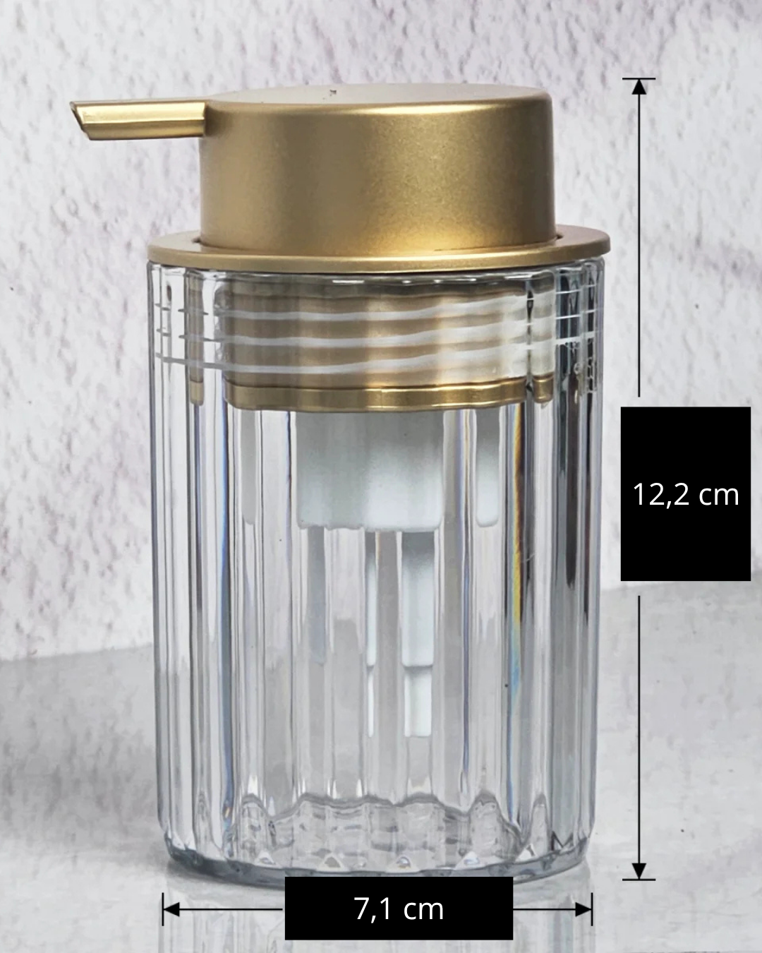 Dispensador de Espuma para Sabonete Transparente e Moderno