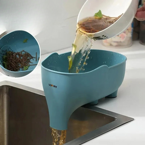 Escorredor com Drenagem Elefante Multiuso para Cozinha