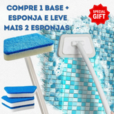 Escova de Limpeza Multifuncional com Cabo Longo Removível - PAGUEI 1 E LEVE 3 + FRETE GRÁTIS