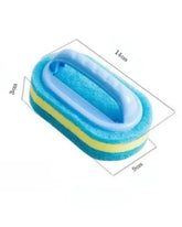 Escova de Limpeza com Alça e Cabeça de Esponja Para Cozinha e Banheiro