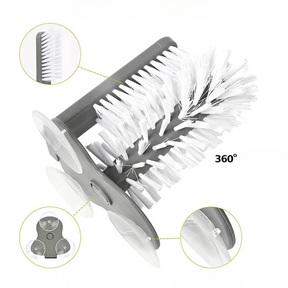 Escova de Limpeza de Garrafas com Base de Sucção