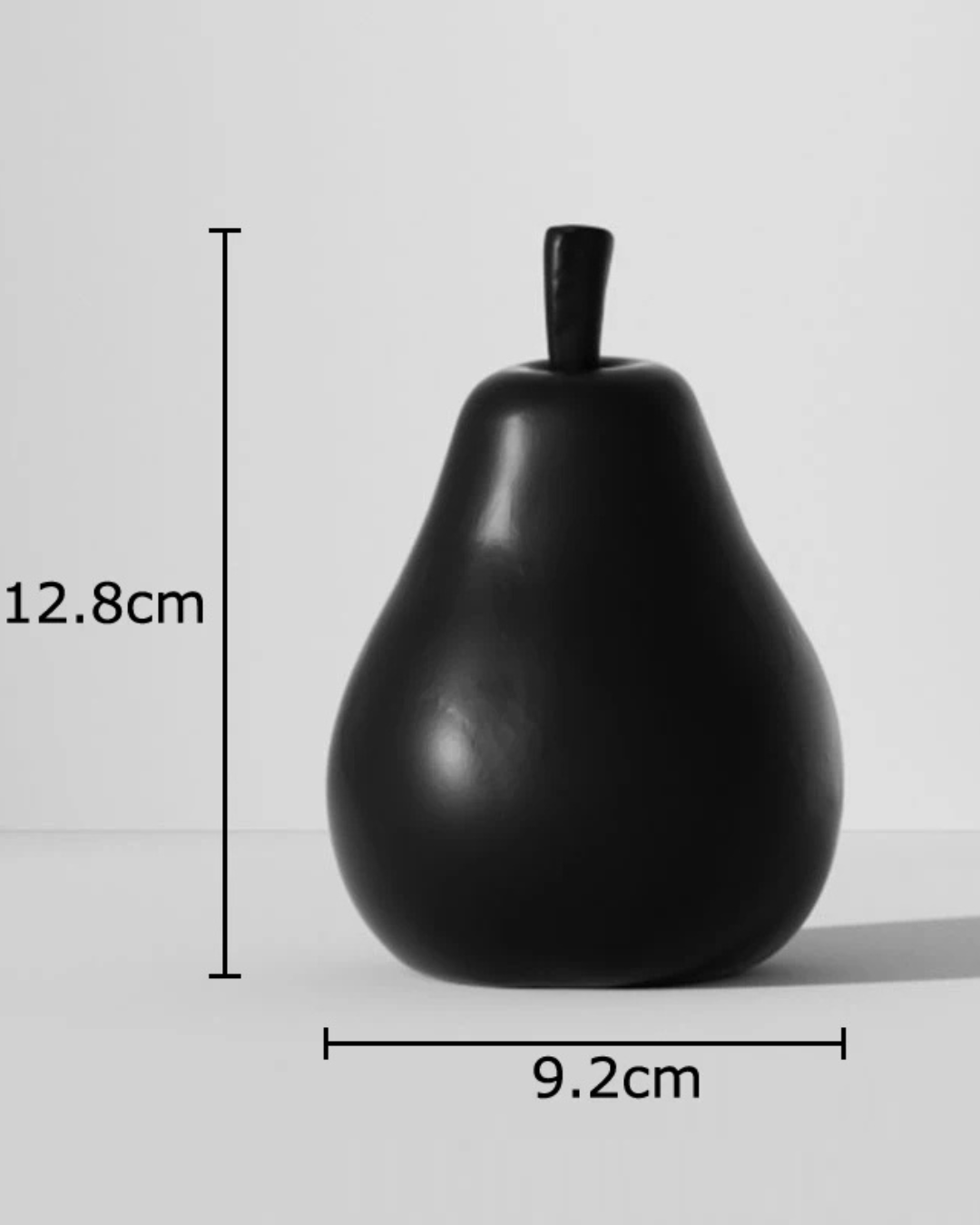 Estátua de Frutas Preto e Branco em Resina Decoração Minimalista para Mesa e Sala