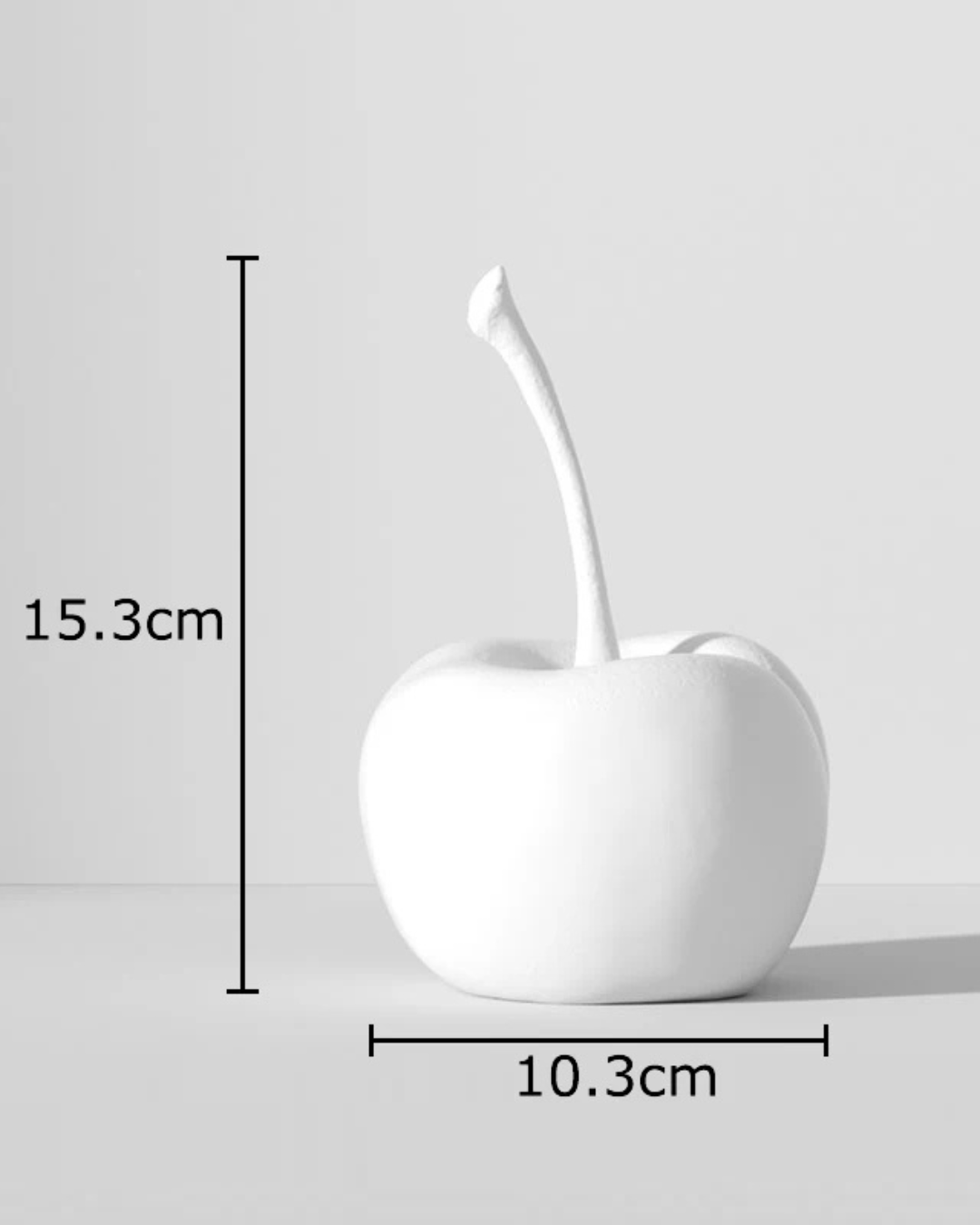 Estátua de Frutas Preto e Branco em Resina Decoração Minimalista para Mesa e Sala