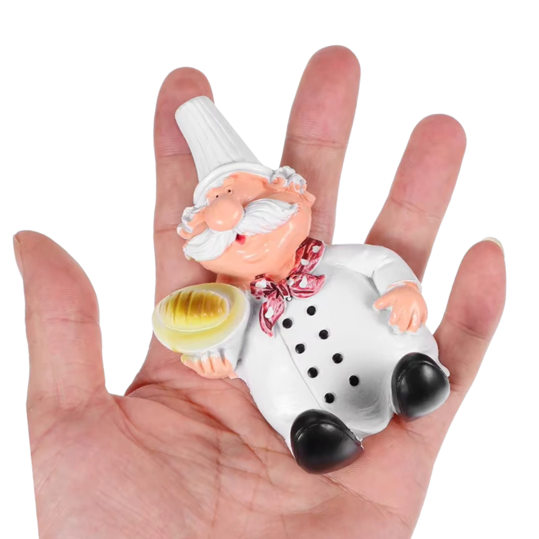 Estatuetas de Parede Chef com Ganchos