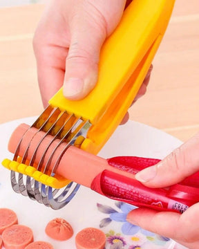 Fatiador de Banana e Frutas Cortador de Cozinha Prático e Ergonômico