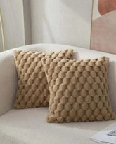 Fronha 3D de Pelúcia Macia com Padrão Abacaxi 45x45cm Para Sofá Sala ou Quarto