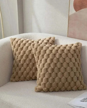 Fronha 3D de Pelúcia Macia com Padrão Abacaxi 45x45cm Para Sofá Sala ou Quarto