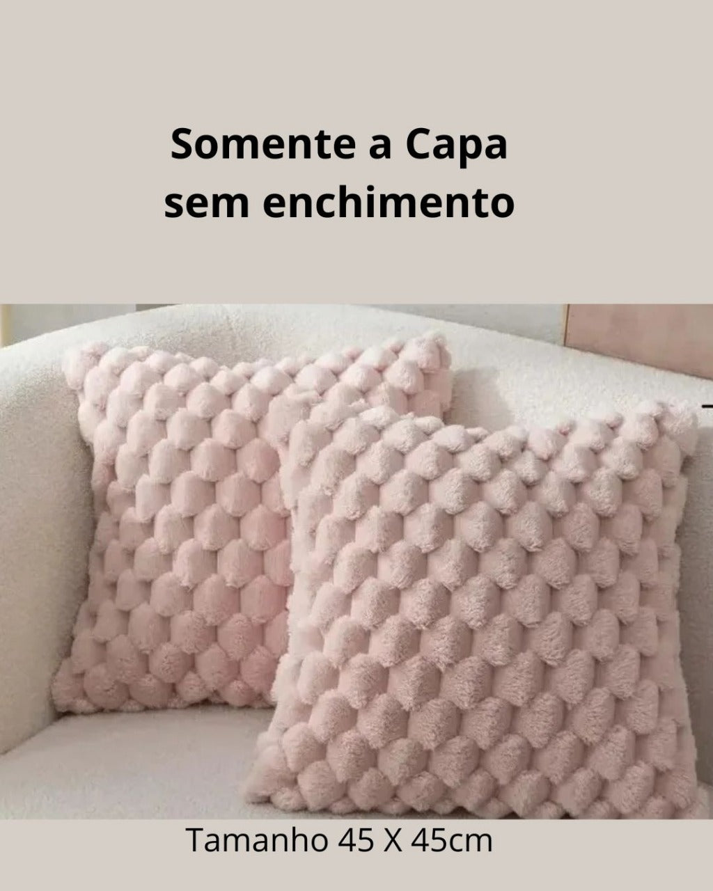 Fronha 3D de Pelúcia Macia com Padrão Abacaxi 45x45cm Para Sofá Sala ou Quarto