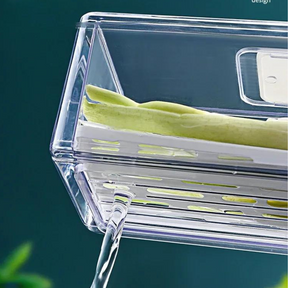 Gaveta Organizadora de Geladeira Transparente