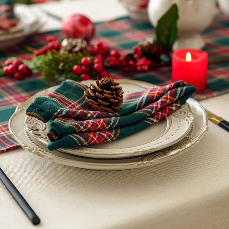 Guardanapos de Natal em Poliéster Reutilizáveis e Duráveis