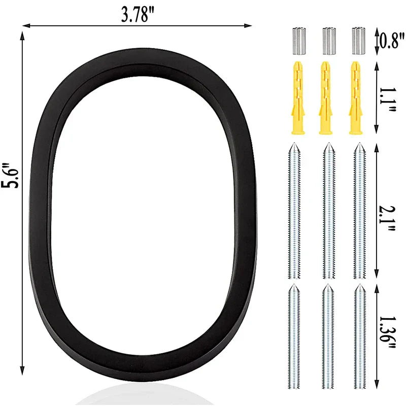 Números identificadores para residências grandes, efeito 3d - LuxuriousLabels