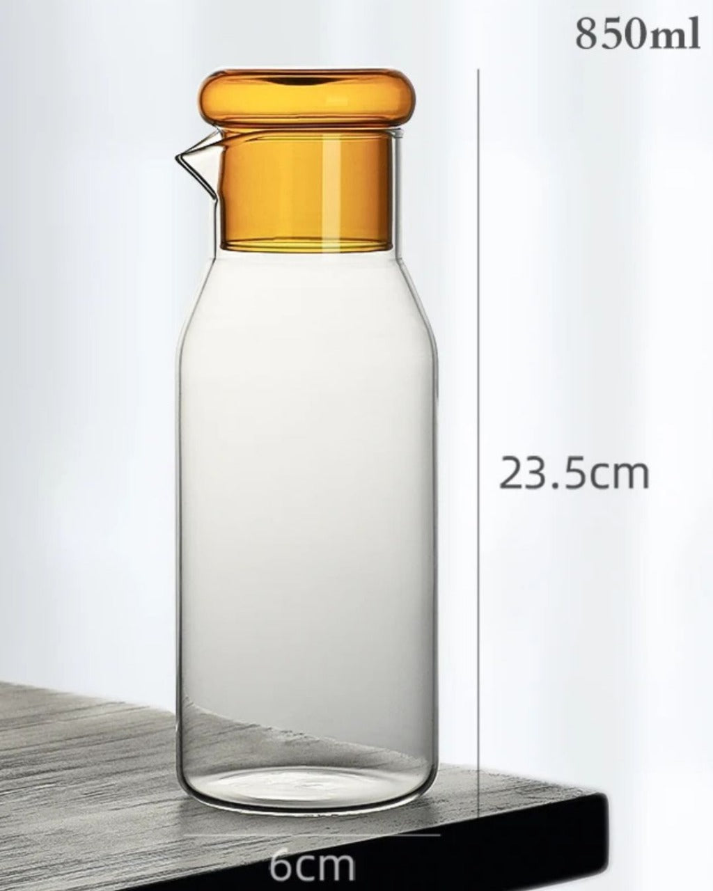 Jarra de Vidro Transparente Resistente ao Calor Para Água Suco e Café