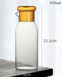 Jarra de Vidro Transparente Resistente ao Calor Para Água Suco e Café