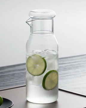 Jarra de Vidro Transparente Resistente ao Calor Para Água Suco e Café