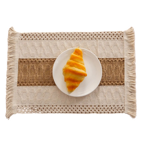 Jogo Americano Boho em Macramê 6 Peças