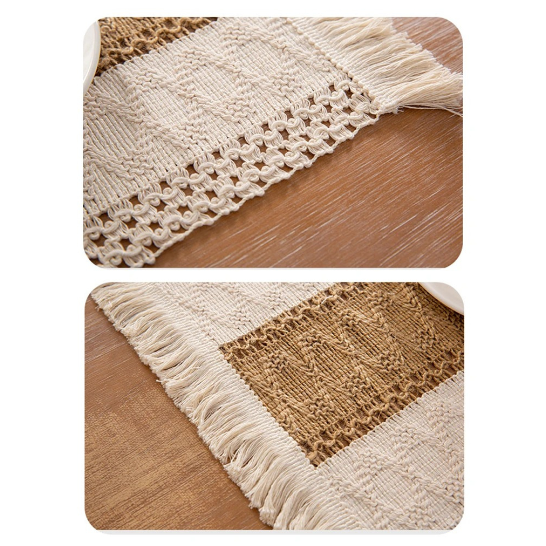 Jogo Americano Boho em Macramê 6 Peças