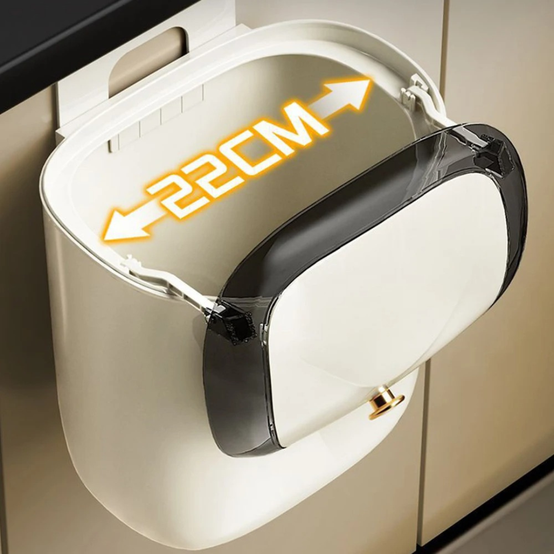 Lixeira Vintage Luxury Pendurada com Tampa Rolante