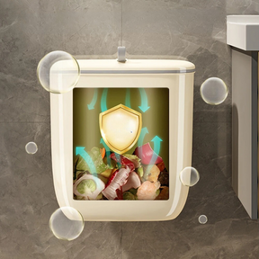 Lixeira de Compostagem Suspensa com Tampa para Cozinha