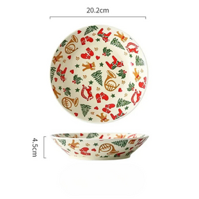 Louças de Cerâmica com Tema Natalino