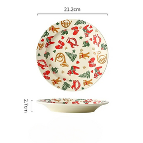 Louças de Cerâmica com Tema Natalino