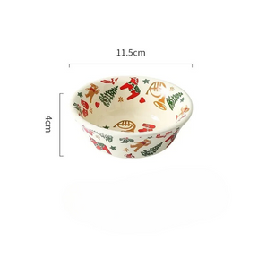 Louças de Cerâmica com Tema Natalino