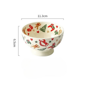 Louças de Cerâmica com Tema Natalino