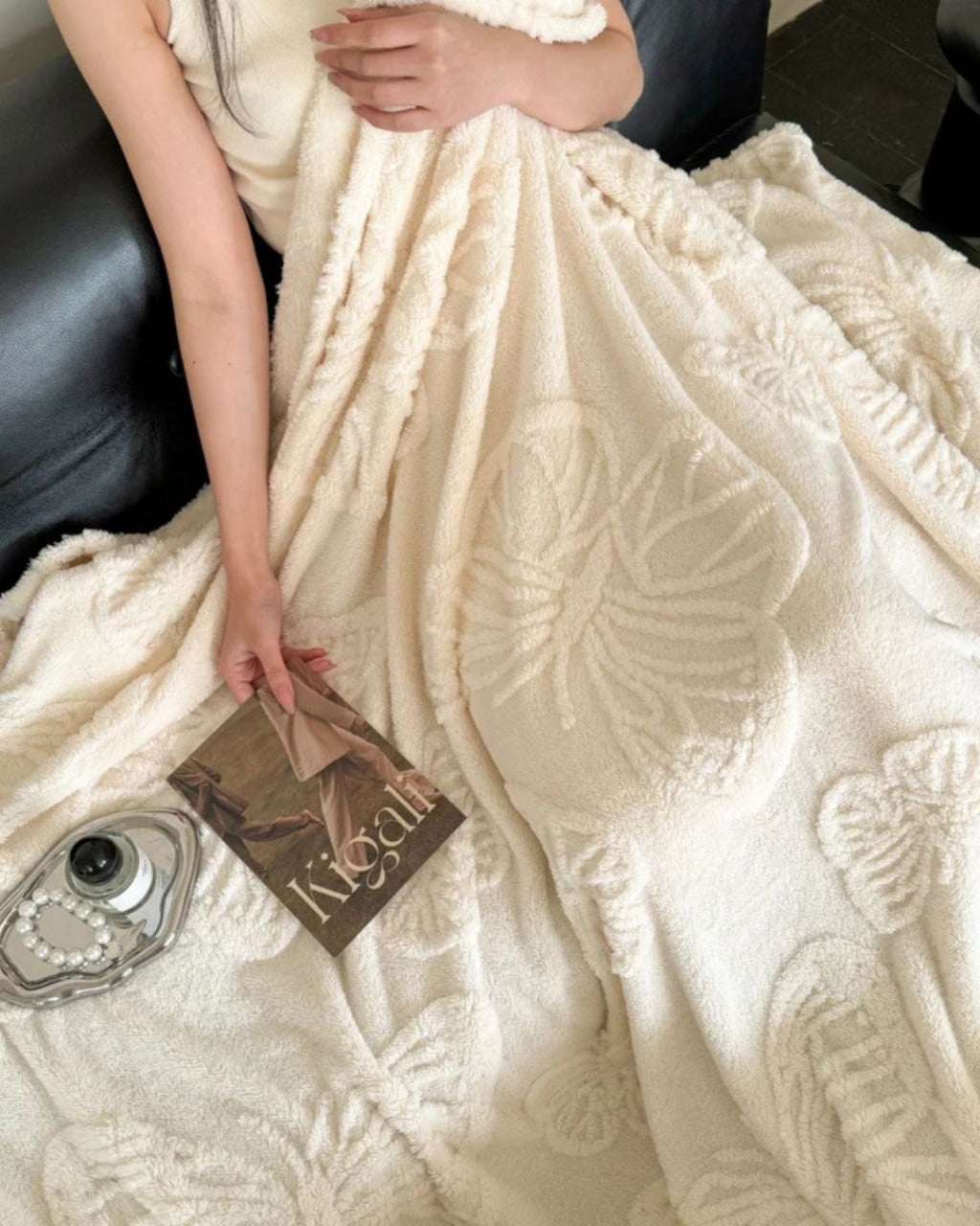 Manta de Flanela 3D com Borboleta Cobertor Quente para Todas as Estações