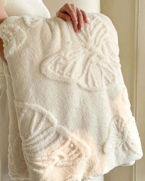 Manta de Flanela 3D com Borboleta Cobertor Quente para Todas as Estações