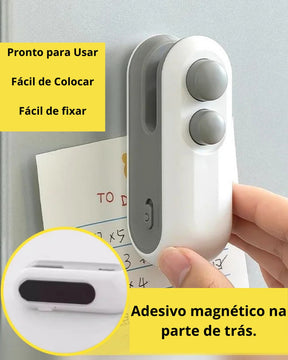 Mini Selador de Alimentos Portátil 2 em 1 com Cortador USB