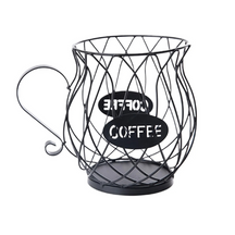 Porta-Cápsulas de Café em Ferro Elegante e Durável