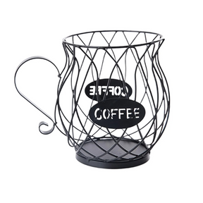 Porta-Cápsulas de Café em Ferro Elegante e Durável