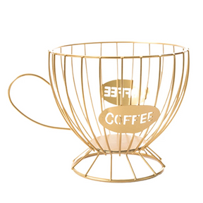 Porta-Cápsulas de Café em Ferro Elegante e Durável