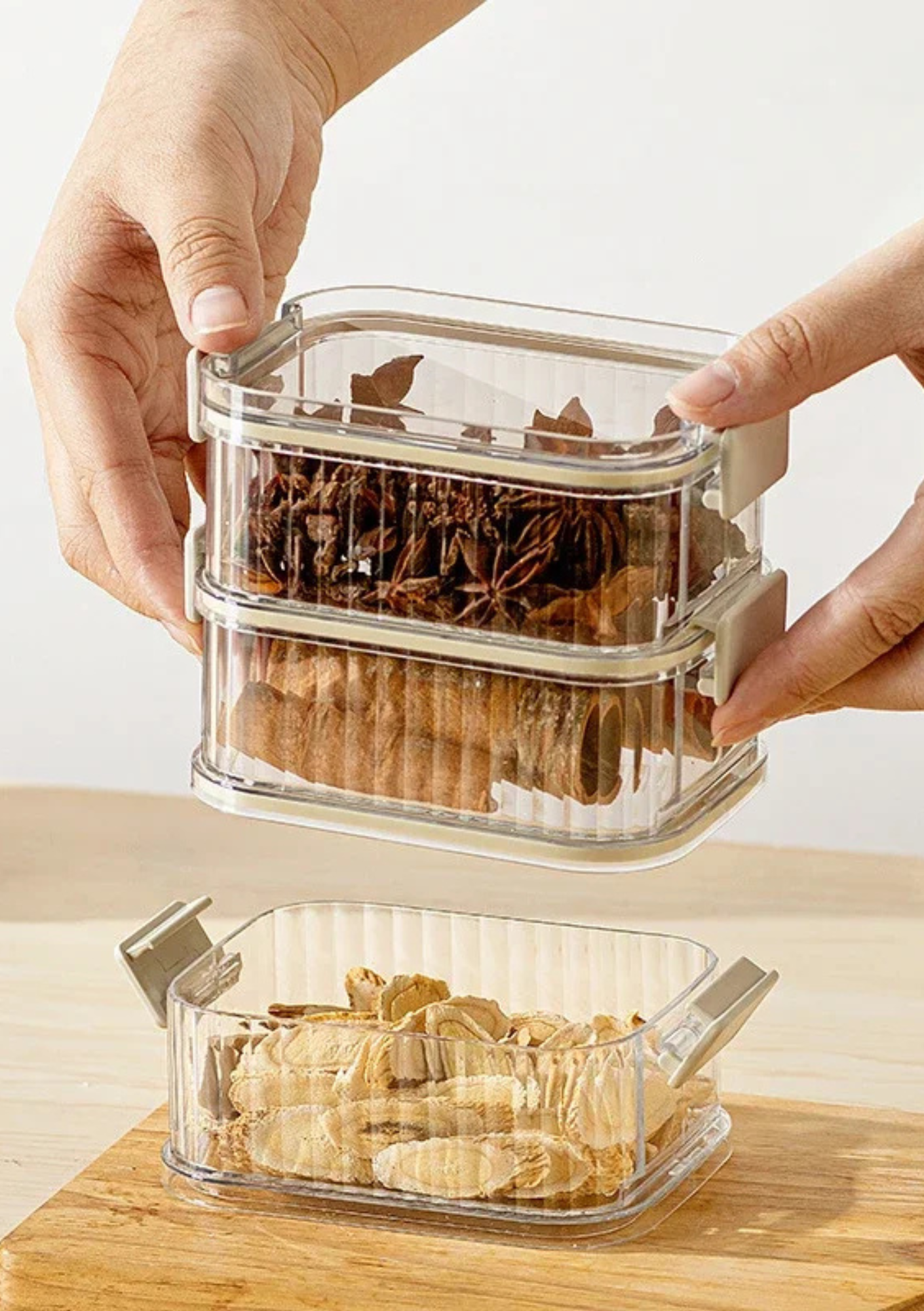 Pote de Vedação Empilhável Caixa de Armazenamento