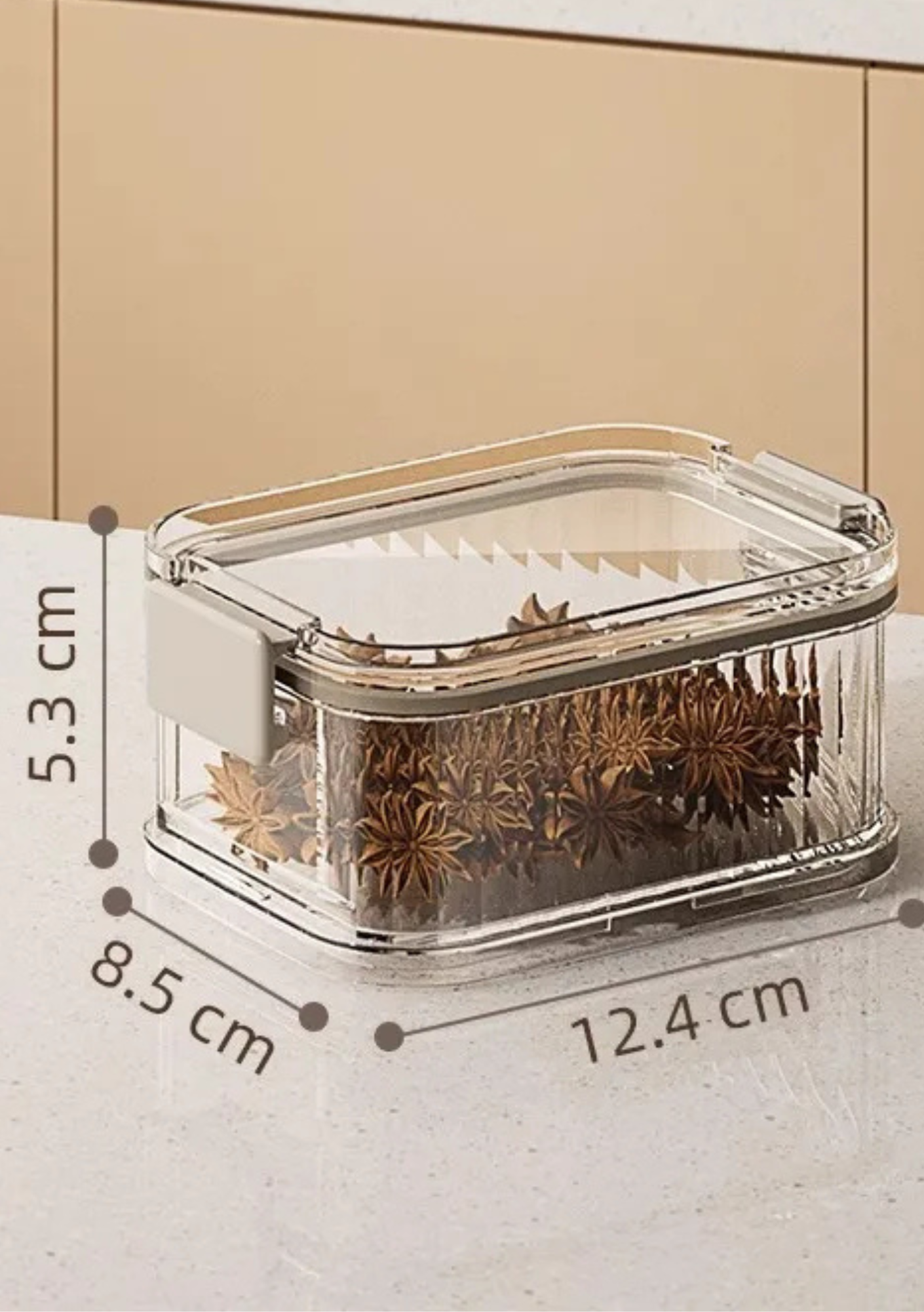 Pote de Vedação Empilhável Caixa de Armazenamento