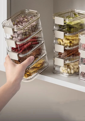 Pote de Vedação Empilhável Caixa de Armazenamento