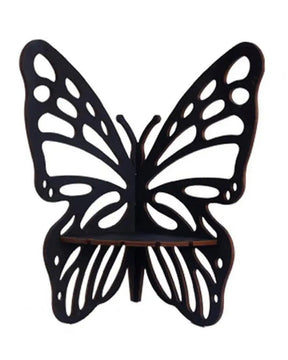 Prateleira de Canto de Parede em Madeira Estilo Boho