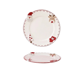 Prato em Cerâmica com Tema Natalino