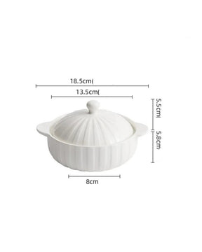 Prato de Cerâmica Térmico para Servir Refeições Quentes