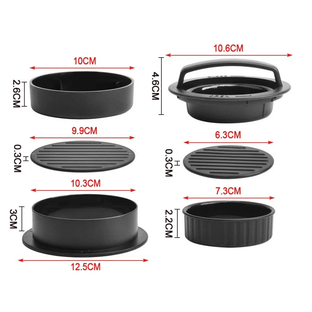 Prensa de Carne para Hambúrguer Antiaderente com Alça Ergonômica