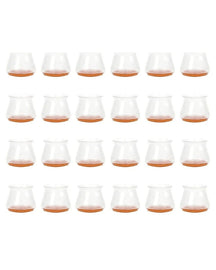 Protetores de Silicone para Pés de Cadeira com Feltro 360º  Kit 4 ou 24 Peças
