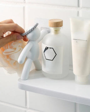 Rack de Armazenamento Sem Perfuração com Design de Personagem para Banheiro e Cozinha