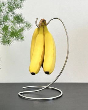 Rack de Banana com Ganchos em Bambu ou Ferro Suporte de Frutas Frescas