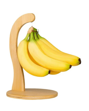 Rack de Banana com Ganchos em Bambu ou Ferro Suporte de Frutas Frescas