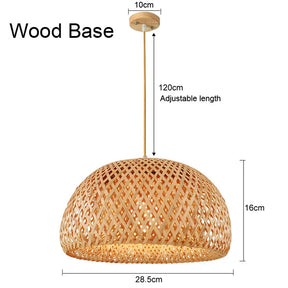 Luminária pingente decorativa de Bambu Artesanal - Sakura Ikiro Collection