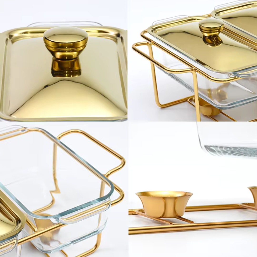 Rechaud Aquecedor de Alimentos Luxo para Buffet