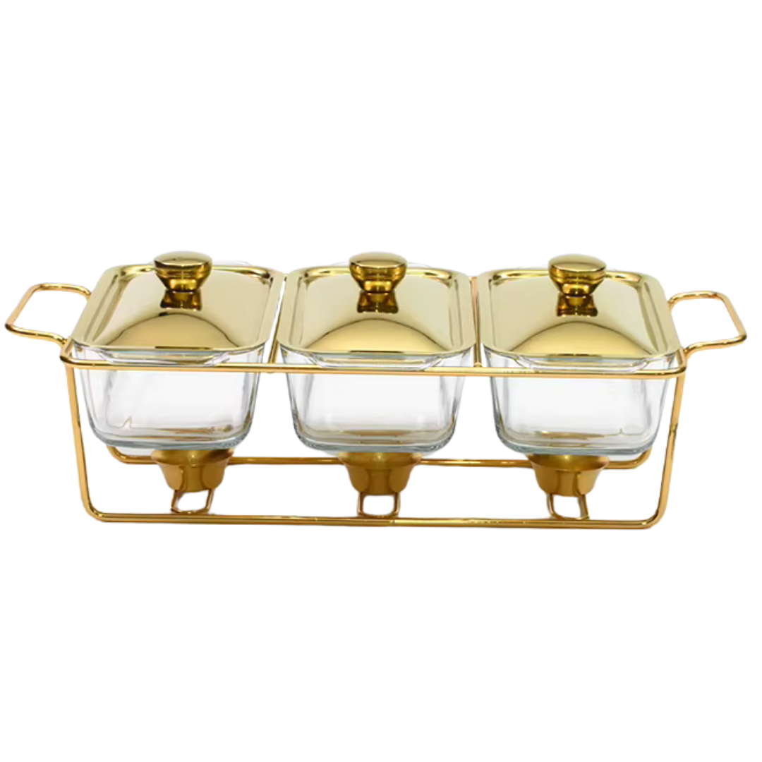 Rechaud Aquecedor de Alimentos Luxo para Buffet